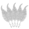 Suloli Silver Feather Christmas Tree Decorations - 10PCS Clip On,