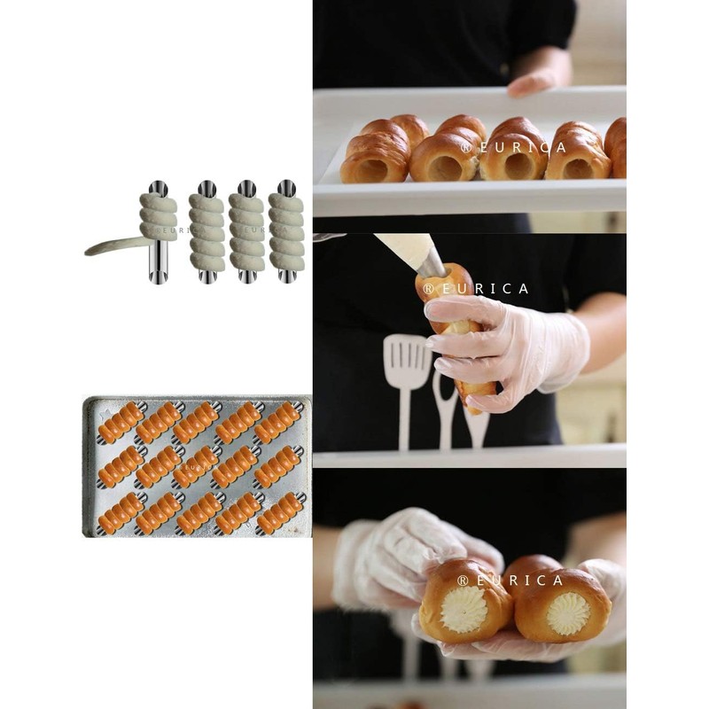 EUICAE Cannoli Tubes, 5 inch Large Stainless Steel Cannoli Forms