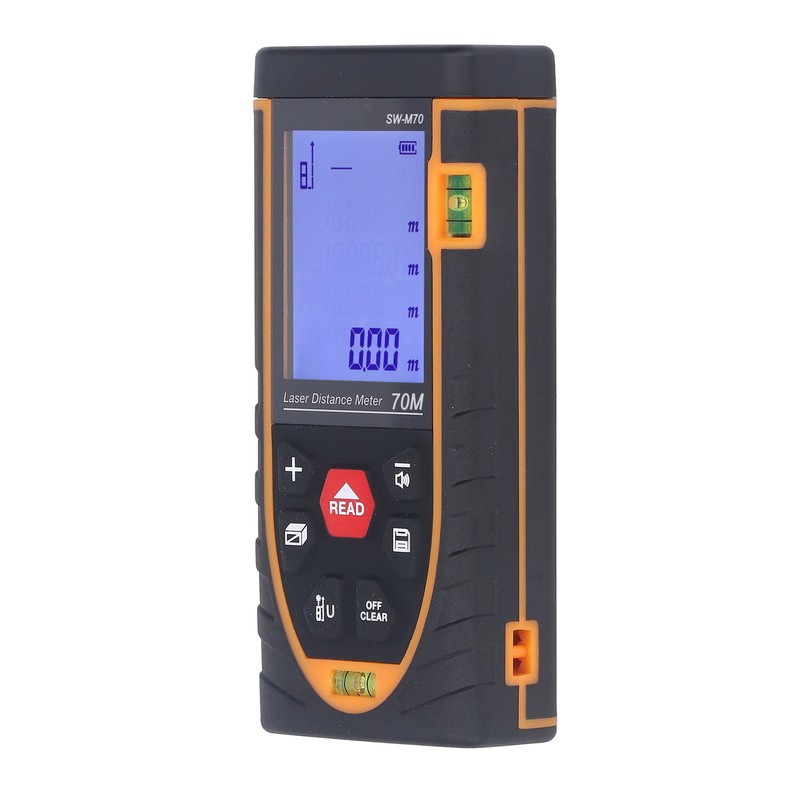 Infrared Laser Distance Meter Finder Large Backlit Screen High Accuracy