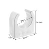 sourcing map 10PCS 20mm Plastic DC Motor Base Mounting Bracket