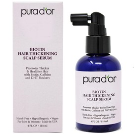 MOUNTAIN TOP by PURA D'OR Hair Thickening Scalp Serum, 4 oz