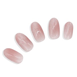 Ururila 096 Gel Nail Sticker, Curing Type, Just Stick, Self Nail, Magnet, Dusty Pink, Normal Type