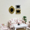 SAMCAMI Miniature Dollhouse Accessories, Mini Books and Mini Mirror for