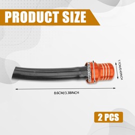 RGOAANC 2PCS Gas Cap Vent, Dirt Bike Gas Caps Vent Hose, CNC Aluminum Gas Fuel Tank Cap Vent One-Way Valve Breather Hose, Universal Gas Tank Tube Hose Breather Cap for ATV Quad CRF Pit Dirt Bike