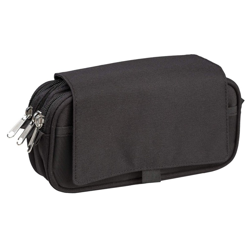 Idena 23911 Pen Case with 4 Compartments, Zip and Velcro