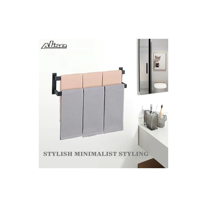 Alise 23.2 Pulgadas Double Bath Towel Bar / Rail Towel