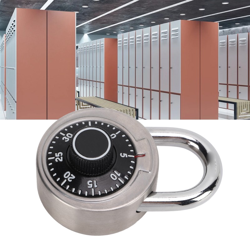 Dial Combination Lock Heat Treatment Hardened Steel Security Waterproof for