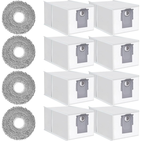 Haofun Pack of 12 Accessories Compatible with Roborock Qrevo Curv/Qrevo