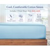 Super King Size Fitted Sheets, Soft 100% Cotton 400 TC
