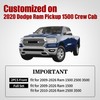 Aierxuan Dodge Ram Back Seat Covers Waterproof Leather Custom Fit