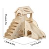 HIDOSNG Hamster Hideout Cage Accessories - Hamster House and Habitat