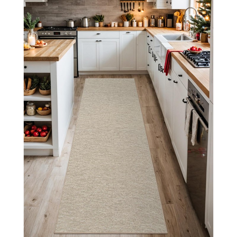 DEXI Hallway Runner Rug 2'x7', Non Slip Rubber Backed Runners