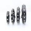 Spiked Dog Collar for Medium Dogs, Mushrooms Rivet Soft Pu