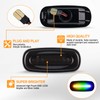 NEIFILES 4PCS RGB LED Side Marker Lights Compatible with 2003-2009