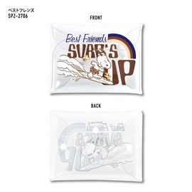 Snoopy Snoopy0169 Mask Case, Small Items, Clear, Multi Case, LL Size, Best Friends (SPZ-2706)