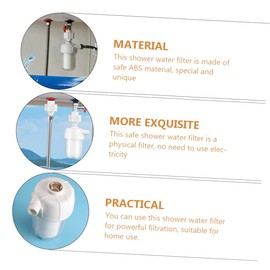 SEWACC Household Water Prefilter White Shower Water Purifier for Kitchen Bathroom Use Shell Design Material Filtration for Washing Machines