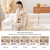 Sushing Luxury Printed Fleece Warm Blanket, Soft Lightweight Velvety Plush
