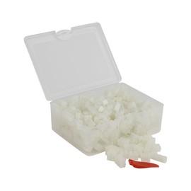 Q-Bricks Building Blocks Box, Transparent Mix, 300 Basic Blocks, Transparent Colours, Packed in a Reusable Box, 100% Compatible (Neon)