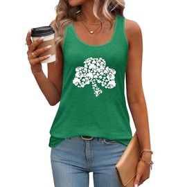 Zeagoo ST Patricks Day Tops for Womens Summer Tank Top Flowy Scoop Casual Cute Basic Trendy Shirt