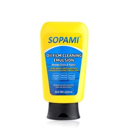 SOPAMI Car Oil Film Cleaning, Glass Decontamination Without Traces, Window Oil Film Cleaning, Fast Cleaning, Compact And Easy To Carry:_2