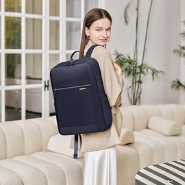 GOLF QUALITY Laptop Backpack for Women - Business Travel Anti Theft Laptop Bag Backpack Water Resistant College Computer Backpacks for Men Women Fits 14Inch Notebook (Dark Blue)