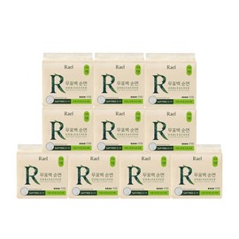 Lael Natural Cotton Sanitary Napkins Large 10 Packs, Natural Cotton Sanitary Napkins Large 10 Packs / 라엘 내추럴 순면 생리대 대형 10팩, 내추럴 순면 생리대 대형 10팩