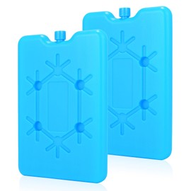 DIELOVEHUA Pack of 2 200 ml Ice Packs for Cool Bag, Ice Packs for Lunch, Reusable Ice Packs, Ice Packs for Cool Box, for Outdoor to Keep Food Fresh