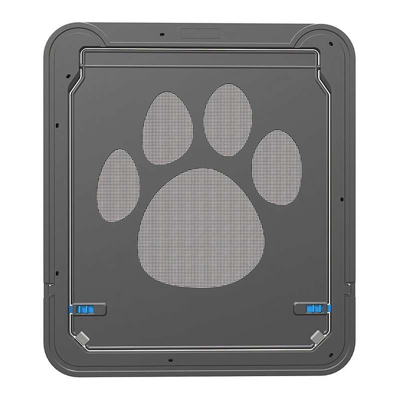 Pet Screen Door Magnetic Flap Screen Automatic Lockable Black Door