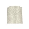 Aspen Creative 58305A, Drum Uno Lamp Shade, White & Grey,