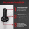 siwitec 20 x Black Base Foot Complete Set 100mm Includes