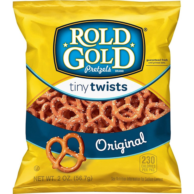 Rold Gold Pretzels, Tiny Twists, 2 Ounce (Pack of 64)