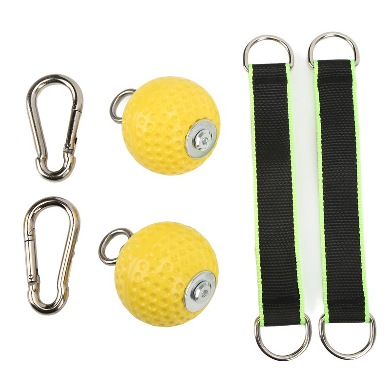 Climbing Pull Up Hand Grips Ball Set with Webbing Buckle