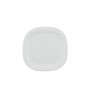 TrueCraftware- 14" x 14" Round Square Plate Passion White Color