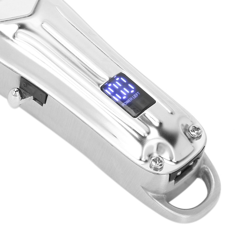 USB Rechaegeable Hair Clipper LCD Screen Electric Hair Styling Trimming