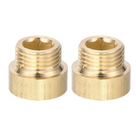 2 Pcs Shower Head Extension Arm, 20mm Brass Shower Arm Extender G1/2 Male to Female Thread Pipe Extension Adapter for Home Hotel Bathroom