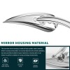 KEEPDSGN Chrome Rear View Mirrors For Harley Davidson Fatboy Dyna