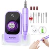 Professional Electric Nail Drill File, HUGMAPLE 45000RPM Portable E-File Machine