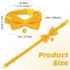 2 Pack Soft Corduroy Cat Collars with Bow Tie Bell