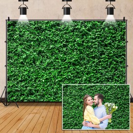 Green Leaves Backdrop Nature Grass Photography Backdrops for Safari Dinosaur Birthday 1st 2nd Party Bride Baby Shower Wedding Decorations Photo Studio Prop