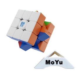 Oostifun MoYu Weilong WRM V10 M Standard Version 3 x 3 m Cube Smooth Puzzle Double Adjustment System with Cube Bag and a Cube Tripod (Multi Colour)