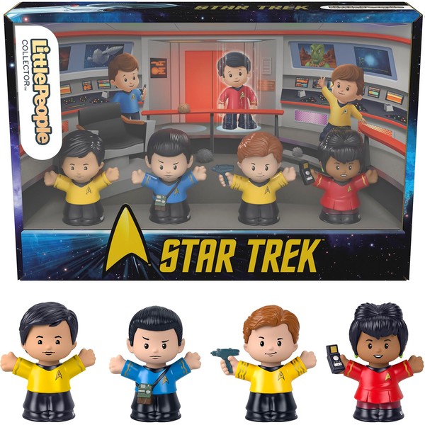 Little People Collector Star Trek Special Edition Set for Adults & Fans in a Display Gift Package, 4 Characters