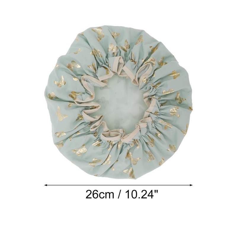 VOCOSTE Shower Cap Hair Cap Double Layer Waterproof Reusable Bath