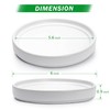 D'vine Dev Modern Round 6 Inch Ceramic Plant Pot Saucer,