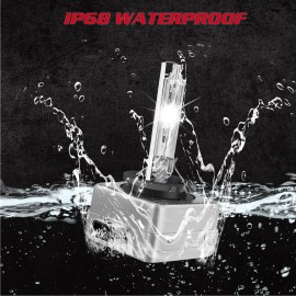 SHENKENUO Combo 2X LED Headlight Bulbs Replacement 50W D3S HID Xenon Super White Kits