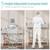 Rolling Standing Desk Adjustable Height with Drawers, 40 Inch Mobile