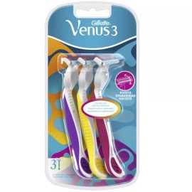 Gillette 12 Gillette Venus 3 Pivoting Head Moisture Strip Disposable 3-Blade Razor (4 Pk)
