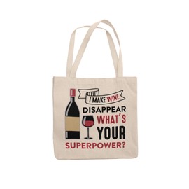 I can make wine disappear what's your superpower tote bag for life reusable shopping bag eco friendly