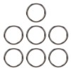 7 Pcs 304 Stainless Steel Metal O Ring Waterproof Rustproof