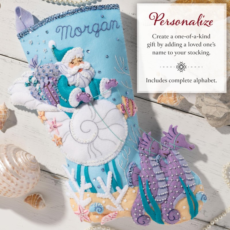 Bucilla, Santa's Sea Life, Perfect for DIY Arts and Crafts
