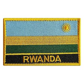 Parches tácticos de cada país de GAMESPFF, Rwanda, Sew Iron on, 1